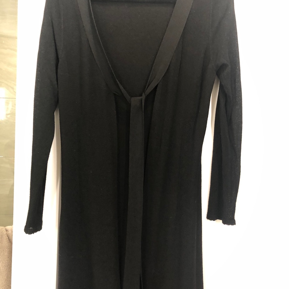 Full length cardigan with tie front sz s stidio m